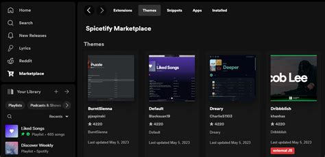 spicetify|spicetify marketplace.
